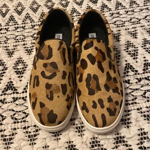 Leopard print Steve Madden slip ons